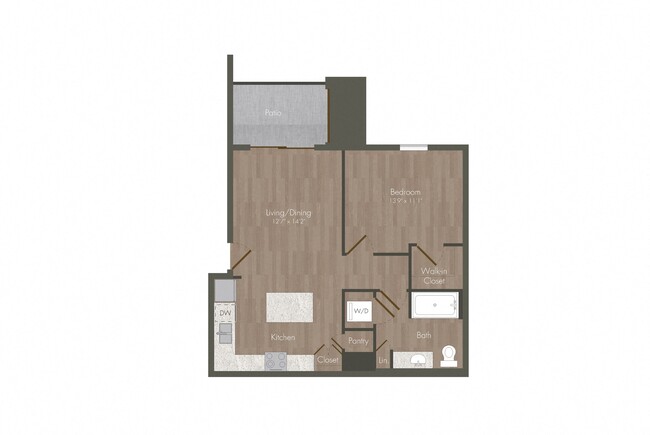 1 Bed Unit floor plan